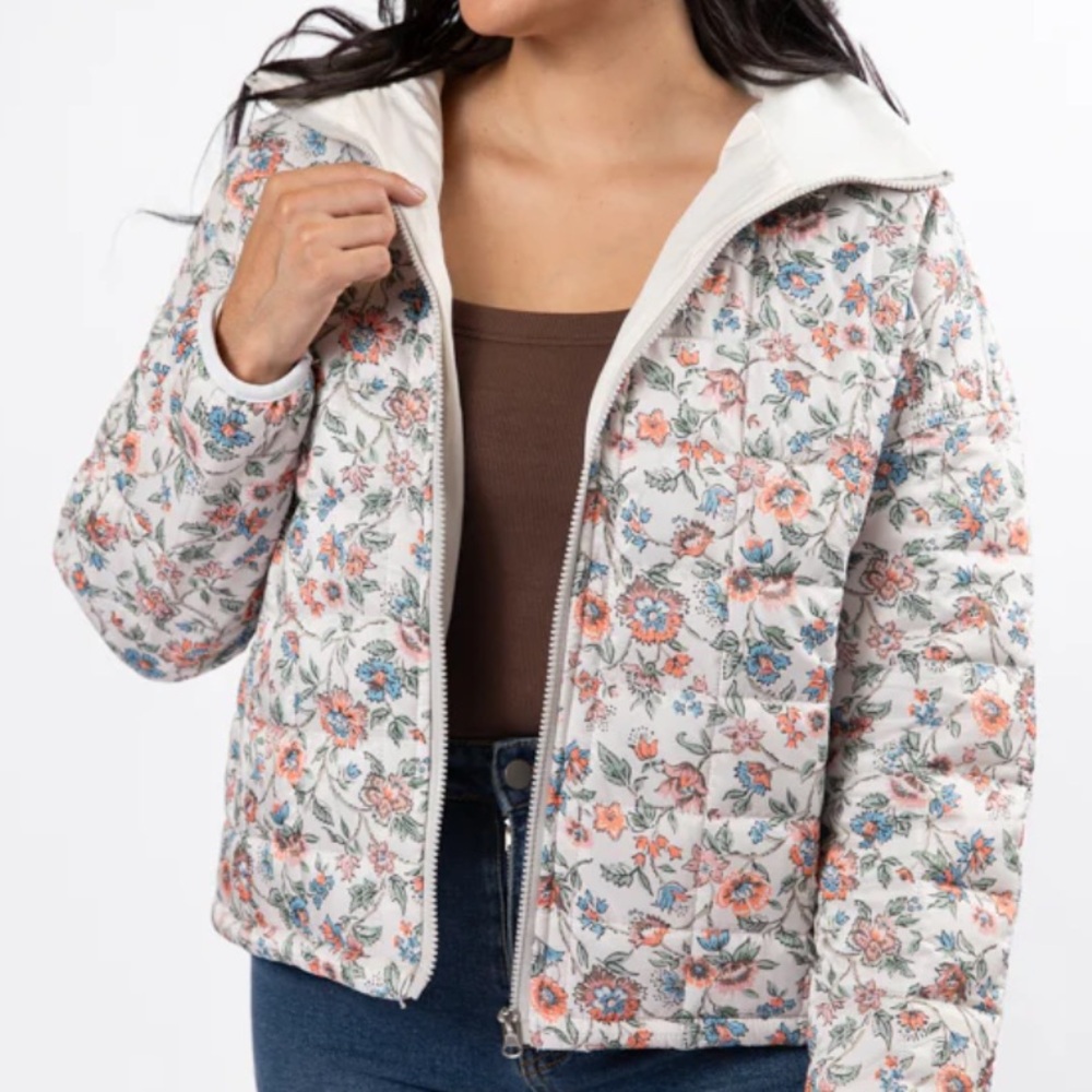 Floral Women's quilted Jacket